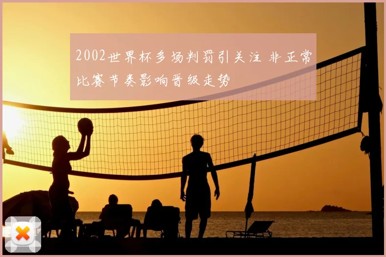 2002世界杯多场判罚引关注 非正常比赛节奏影响晋级走势